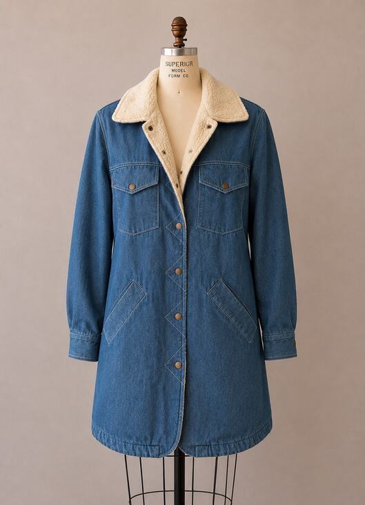 Emerson Fry Jackets & Blazers - Emerson Fry Sherpa-Lined Denim Jacket | Women’s Small